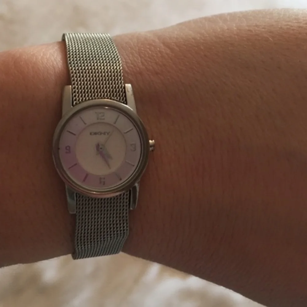 DKNY Mesh Silver tone Adjustable watch